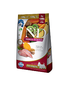 N&D Tropical Selection Sabor Frango, Cereais e Frutas Tropicais 2kg