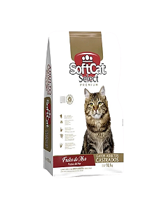 Soft Cat Select Premium Gatos Castrados Sabor Frutos do Mar