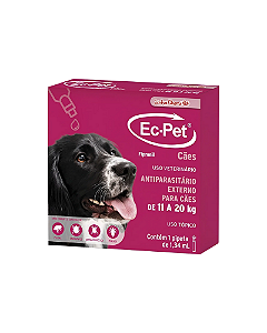 Antipulgas e Carrapaticida Ec-Pet Chemitec para Cães de 11kg a 20kg