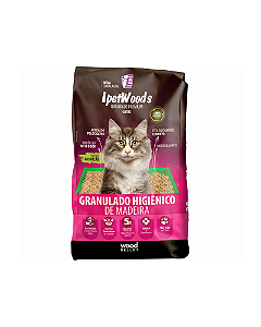 Granulado Ipet Woods de Madeira para Gatos