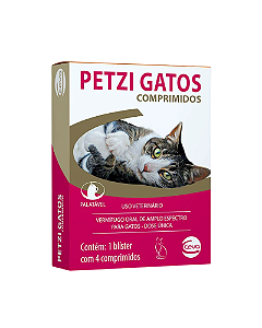 Vermifugo Ceva Petzi Gatos 600 mg Comprimido