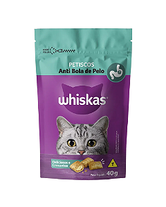 Petisco Whiskas Temptations Anti Bola de Pelo Gatos Adultos 40 g