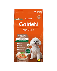 Ração Golden Formula para Cães Adultos Pequenas Raças Sabor Salmão e Arroz