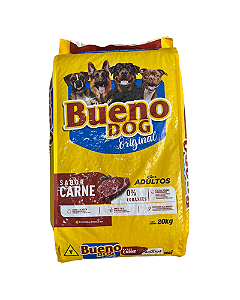 Ração Bueno Dog Original para Cães Adultos Sabor Carne 20kg