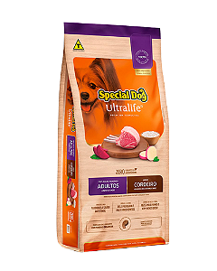 Ração Special Dog Ultralife Premium Especial para Cães Adultos de Raças Pequenas Sabor Cordeiro e Arroz com Batata-Doce