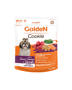 Cookie Golden para Cães Adultos Sabor Carne, Cenoura e Espinafre 350g
