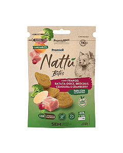 Petísco Natural Premier Nattu Bites Cães Todas Idades 60g