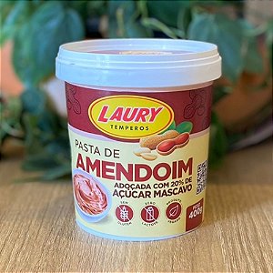 Pasta de Amendoim Laury SUPER CREMOSA 20% Açucar Mascavo  400g