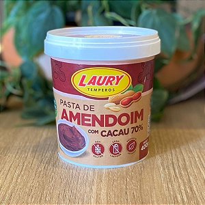 Pasta de Amendoim Laury SUPER CREMOSA Cacau 70% 400g