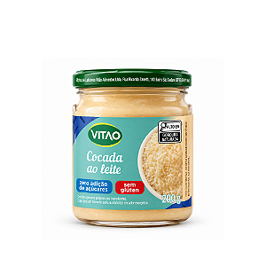 Cocada Ao Leite Zero adic Açúcar Vitao 200G