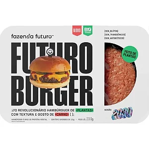 Futuro Burger Vegano 230g (2x115g) – Fazenda Futuro 100% Plant-Based