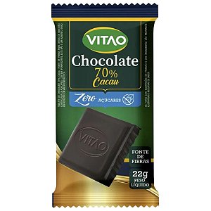 Barra de Chocolate - Zero Açúcar - Cacau 70% - 22g