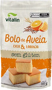 Mistura para bolo de Aveia 300g | Chia e Laranja