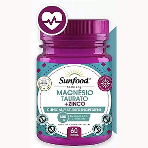 Magnésio Taurato + Zinco 800mg 60 cápsulas