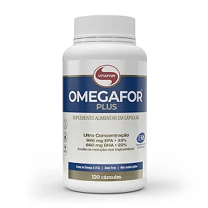 Suplemento Alimentar Vitafor Omegafor Plus Ultra Concentrado (EPA 990mg + DHA 660mg) - 120 Cápsulas