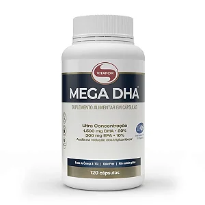 Suplemento Alimentar Vitafor Ômega 3 Mega DHA (DHA 1500mg + EPA 300mg) - 120 Cápsulas