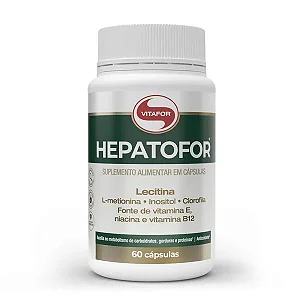 Suplemento Alimentar Vitafor Hepatofor (Lecitina + L-metionina + Inositol + Clorofila) - 60 Cápsulas
