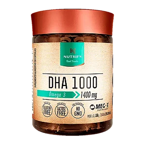 Suplemento Alimentar Nutrify DHA 1000 (Ômega 3) - 60 Cápsulas (1400mg)