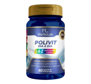 Multivitamínico Polivit Dia a Dia Herbolab 60 cápsulas