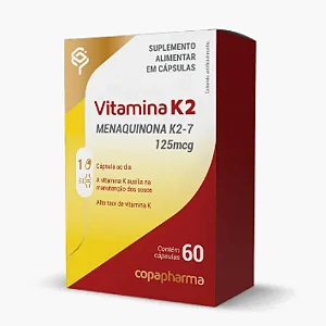 Vitamina K2 125Mcg (Menaquinona K2-7) Copapharma 60 cápsulas