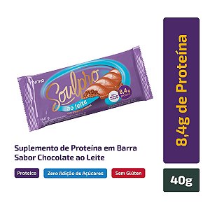 Soulpro 40g ao Leite Chocolate Protéico