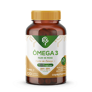 Suplemento Copapharma Ômega 3 (DHA 360mg + EPA 540mg) - 120 Cápsulas