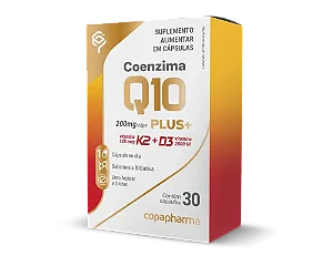 Coenzima Q10 200mg Plus Vit K2-7 e D3 Copapharma 30 cápsulas