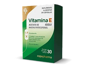 Vitamina E Copapharma - 30 Cápsulas Softgel (400Ui)