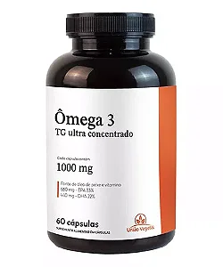 Suplemento União Vegetal Ômega 3 TG Ultra Concentrado (EPA 660mg + 440mg DHA) - 60 Cápsulas (1000mg)