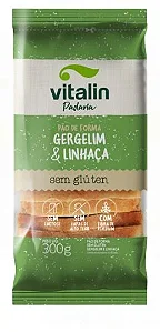 Pão de Forma Gergelim & Linhaça Vitalin 300g | Sem Glúten