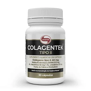 Colágeno Tipo II Vitafor Colagentek - 30 Cápsulas (790mg)