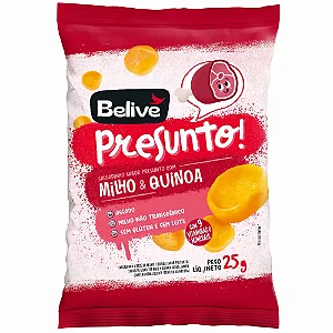 Salgadinho sabor Presunto c/Milho & Quinoa 25g | Belive