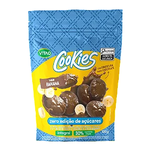 Cookies Zero Açúcar c/Cobertura de Chocolate Vitao 120g