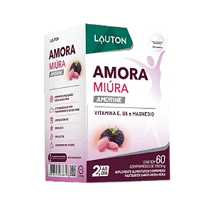 Amora Miúra Lauton 60 comprimidos 1000mg | Vitamina E, B6 e Magnésio