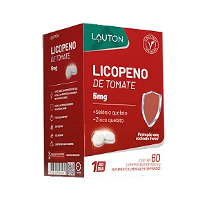 Licopeno de Tomate 5mg Lauton 60 comprimidos 500mg