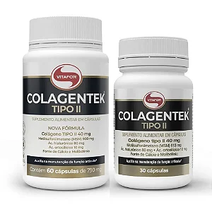 Colagentek Tipo II 790mg Vitafor
