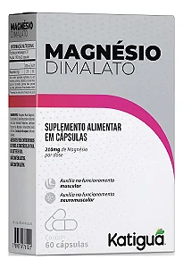 Magnésio Dimalato 210mg Katiguá 60 cápsulas