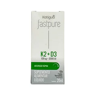 K2 120mcg + D3 2000UI | Dose Max | Fast Pure Frutas Vermelhas Katiguá 20ml
