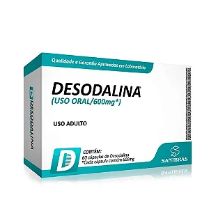 Desodalina 600mg Sanibras 60 cápsulas