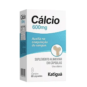 Cálcio 600mg Katiguá 60 cápsulas