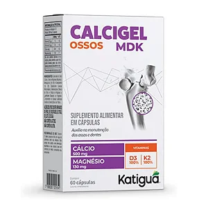 Calcigel MDK 750mg Katiguá 60 cápsulas