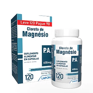 Cloreto de Magnésio P.A. Lapon c/120 cápsulas