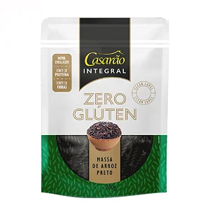 Massa de Arroz Preto Integral Casarão 200g