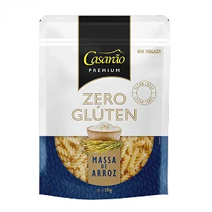 Massa de Arroz Fusilli Premium Casarão 200g | Zero Glúten