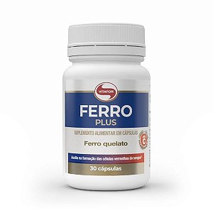 Ferro Plus Vitafor 500mg 30 cápsulas