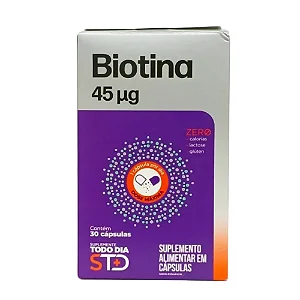 Biotina 45ug Katiguá 30 cápsulas