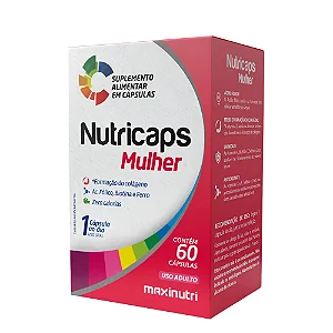 Nutricaps Mulher Maxinutri 60 cápsulas