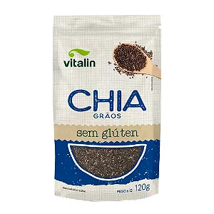 Semente de Chia sem Glúten Vitalin 120g