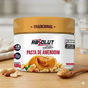 Pasta de Amendoim Tradicional Absolut Nutrition 400g