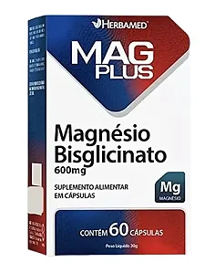 Mag Plus Magnésio Bisglicinato 60 cápsulas